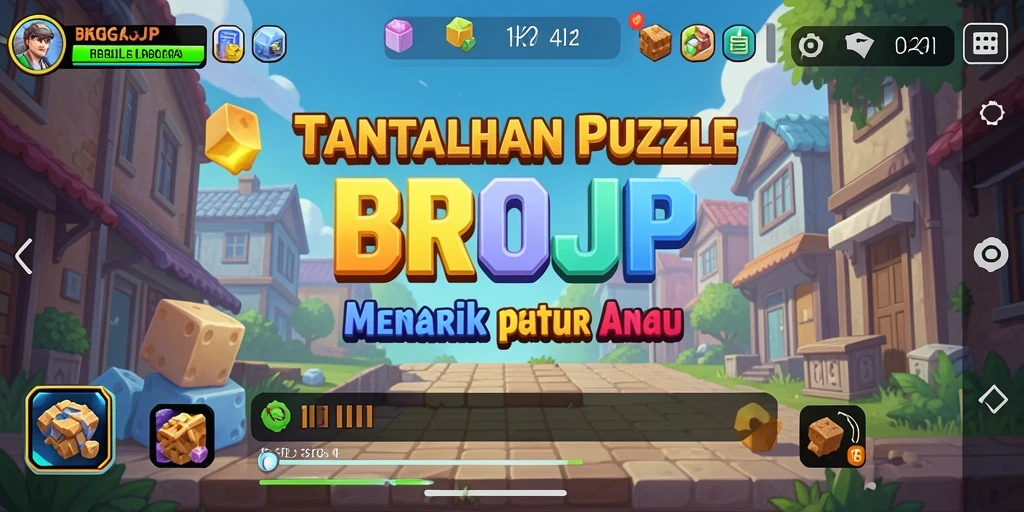 Tampilan gameplay BROJP dengan tantangan puzzle yang menarik.