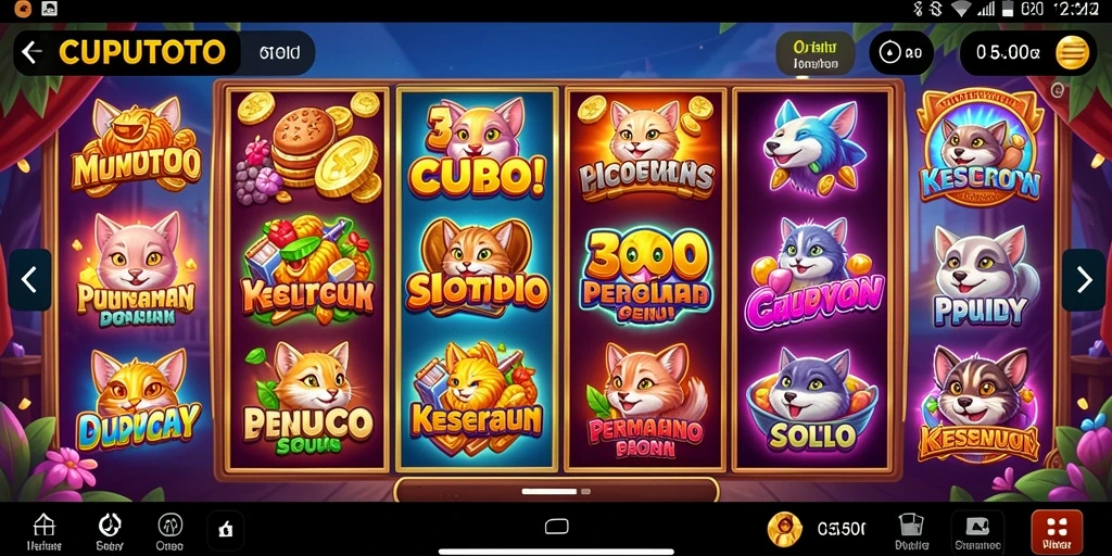 Tampilan menarik dan gameplay seru dari CUPUTOTO.