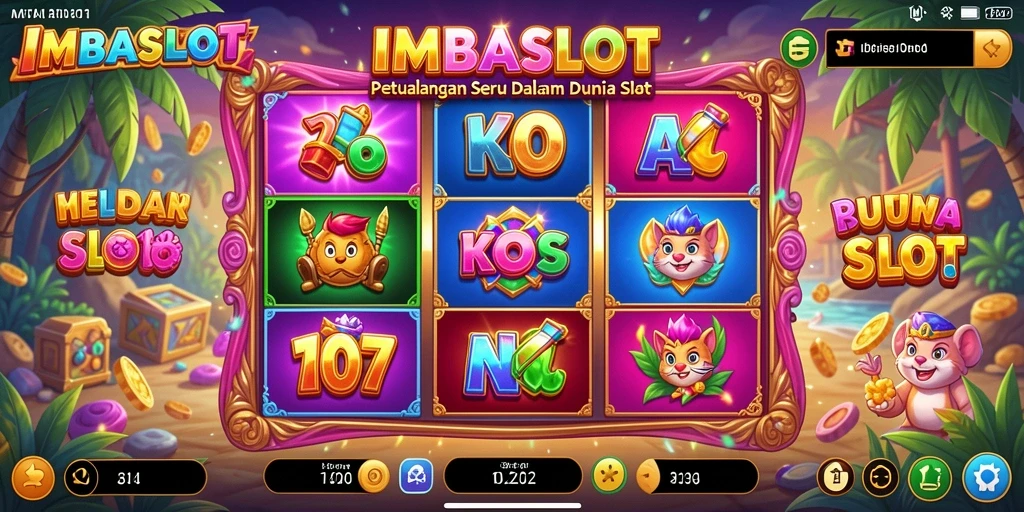 Screenshot IMBASLOT menunjukkan aksi petualangan seru di dunia slot.