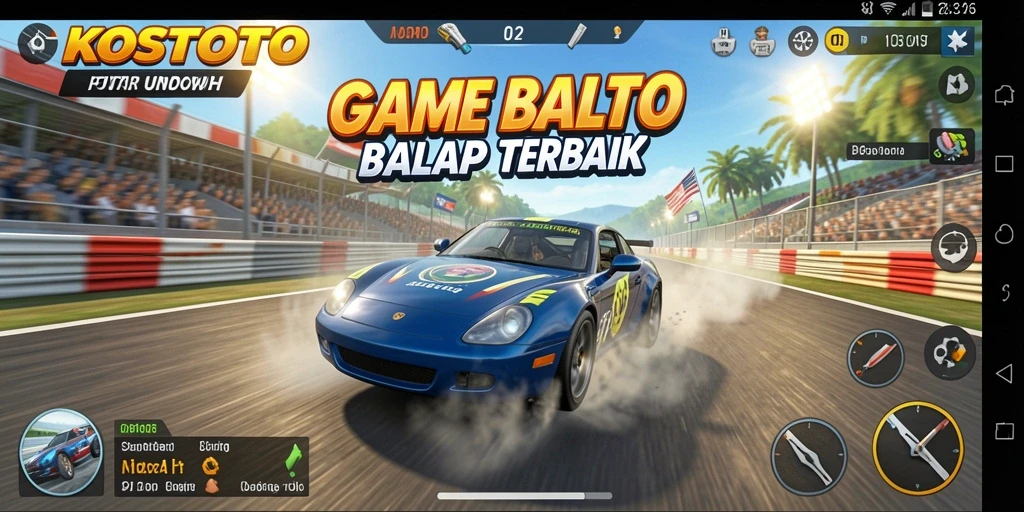 Tampilan mendebarkan dari balapan KOSTOTO dengan kendaraan kece.