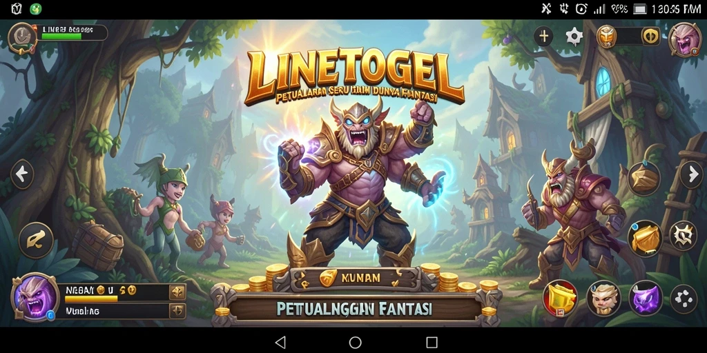 Tampilan gameplay seru dari LINETOGEL yang memikat.