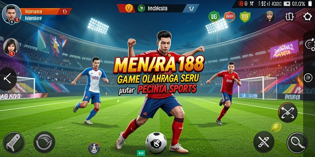 Screenshot MENARA188 menampilkan aksi penuh semangat dalam permainan olahraga.