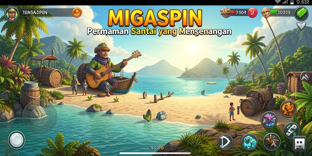 Tangkapan layar gameplay <strong>MIGASPIN</strong>, menunjukkan aksi yang seru dan menyenangkan.